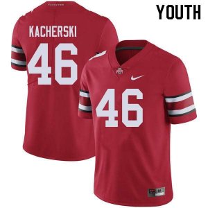 Youth Ohio State Buckeyes #46 Cade Kacherski Red Nike NCAA College Football Jersey April SZO8744PJ